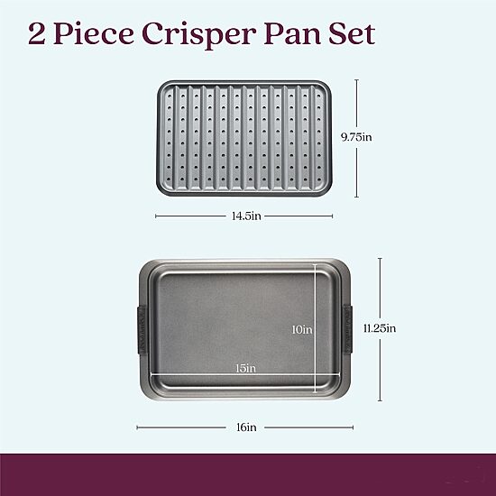 Anolon Advanced 2-Pc. Rectangular Crisper Pizza Pan