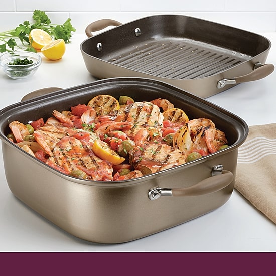 Anolon Advanced Home Hard Anodized 2-pc. Two Step Meal Cookware Set
