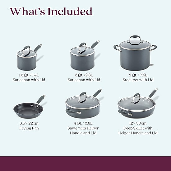 Anolon Advanced Home Hard Anodized 11-pc. Cookware Set