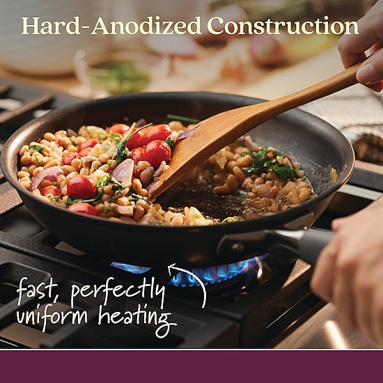 Anolon Advanced Home Hard Anodized 12" Deep Skillet with Lid
