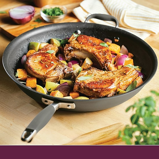 Anolon Advanced Home Hard Anodized 14.5"  Skillet with Helper Handle
