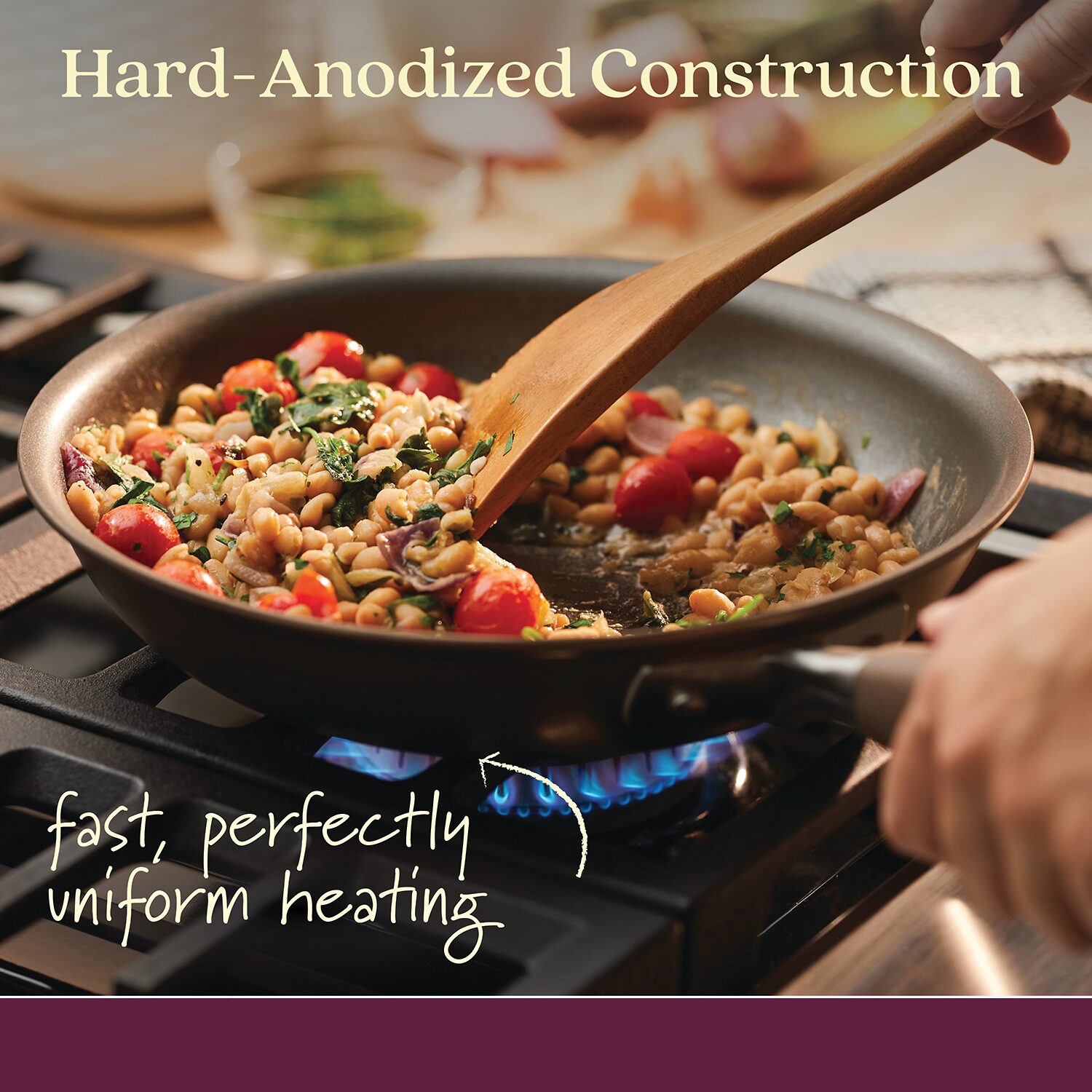 Anolon Advanced Home Hard Anodized 14.5"  Skillet with Helper Handle
