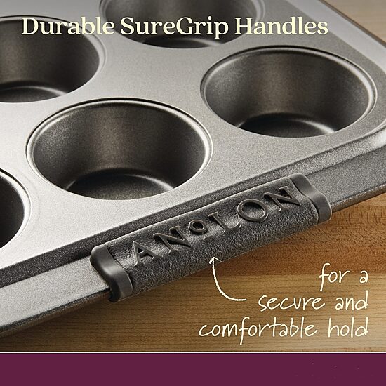 Anolon Advanced 12-Cup With Lid Non-Stick Muffin Pan