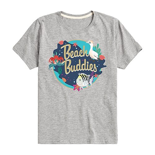Disney Collection Little & Big Kid Girls Crew Neck Short Sleeve Regular Fit Ariel Princess The Little Mermaid Graphic T-Shirt, X-large, Gray