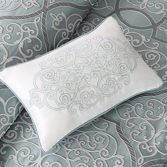 Madison Park Anouk 12-pc. Jacquard Complete Bedding Set with 100% Cotton Sheets