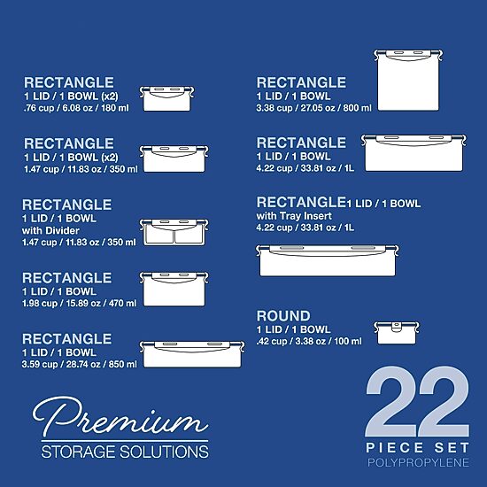 Lock & Lock 22-pc. Food Container