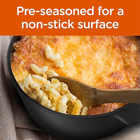 Commercial Chef Seasoned Cast Iron With Lid Dutch Oven