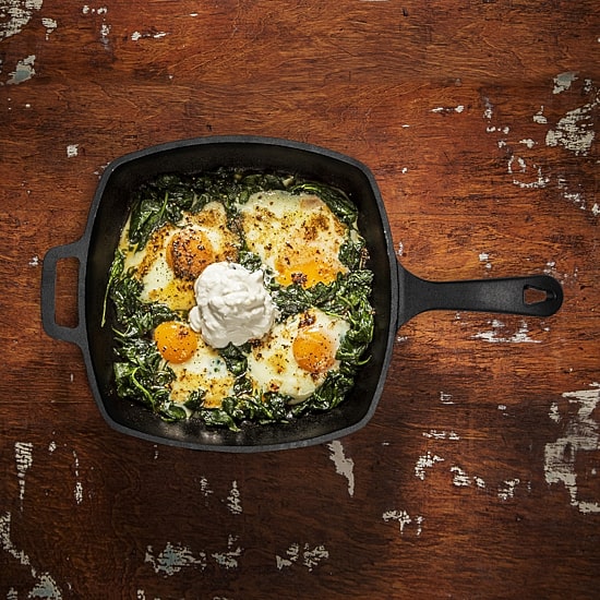 Commercial Chef Square 10 1/2 Inch Cast Iron Skillet