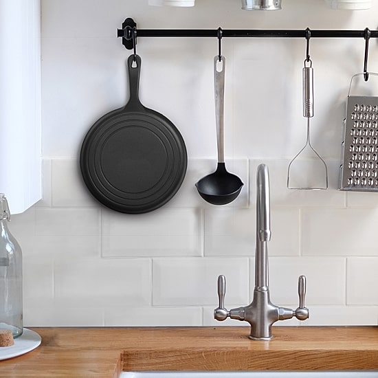 Commercial Chef Round Cast Iron Griddle