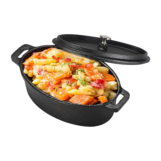 Commercial Chef 0.63 Qt Mini With Lid Baking Dish