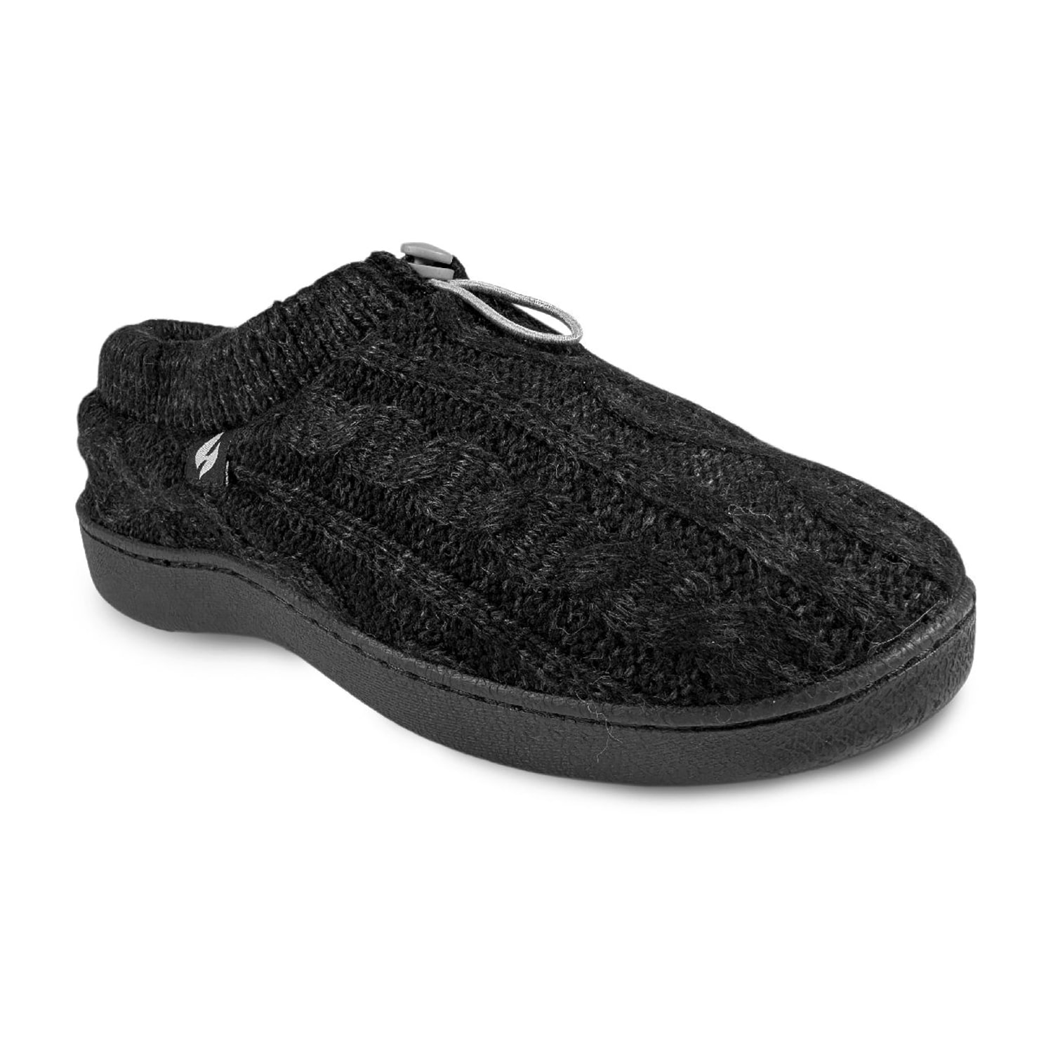 Heat Holders  Ava Cable Knit Drawstring Womens Slip-On Slippers