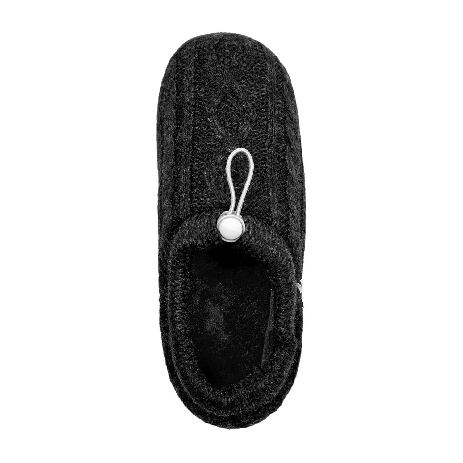 Heat Holders  Ava Cable Knit Drawstring Womens Slip-On Slippers
