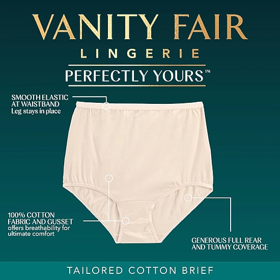 Vanity Fair® Perfectly Yours® Ravissant Cotton Briefs - 15318