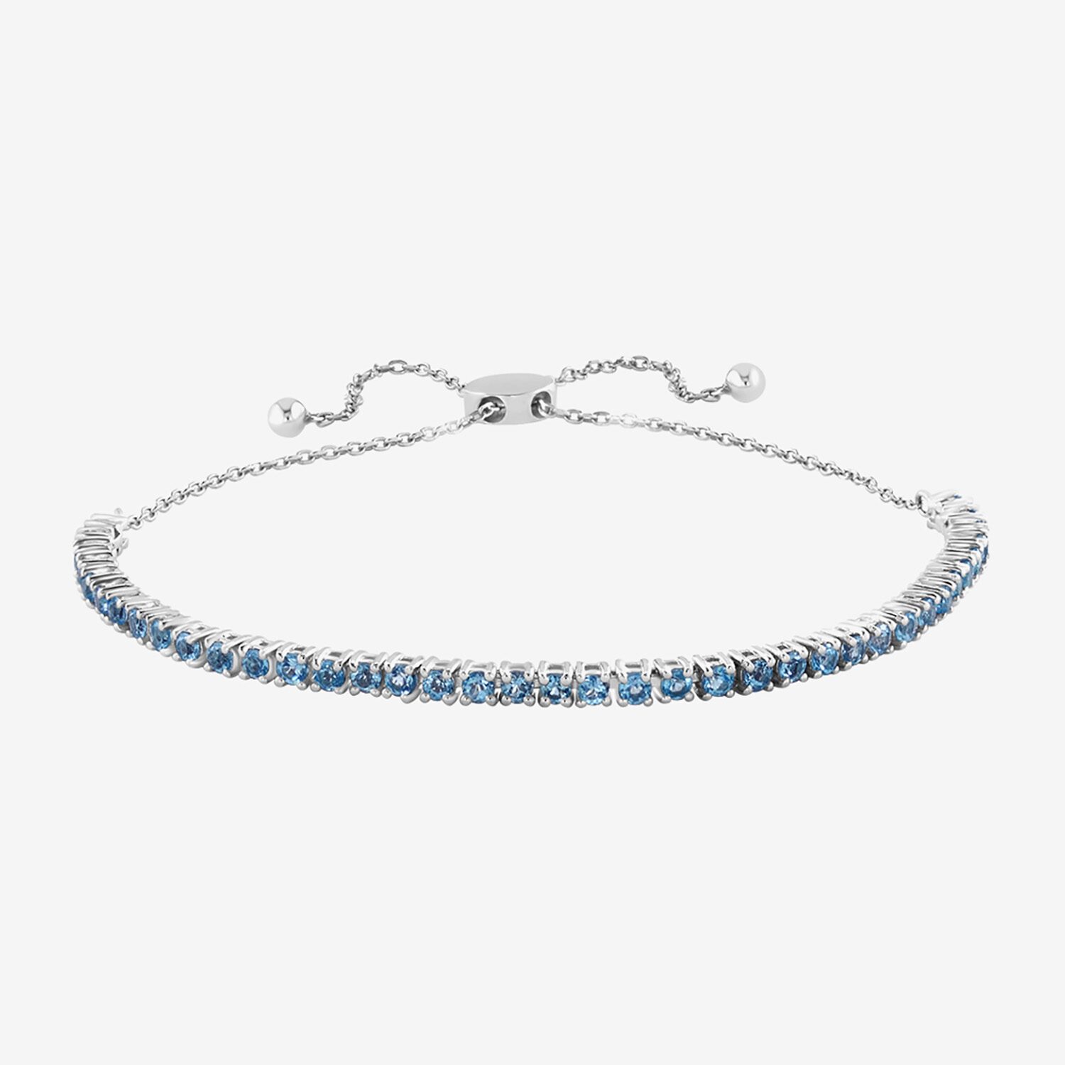 Effy Final Call Limited Quantities! Womens Genuine Blue Topaz Sterling Silver Bolo Bracelet