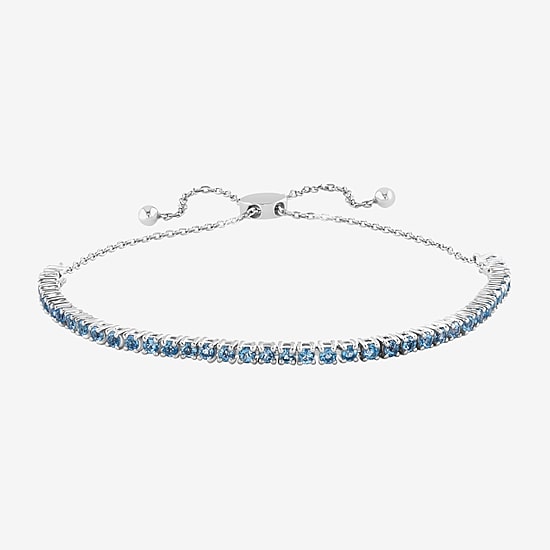 Effy Final Call Limited Quantities! Womens Genuine Blue Topaz Sterling Silver Bolo Bracelet