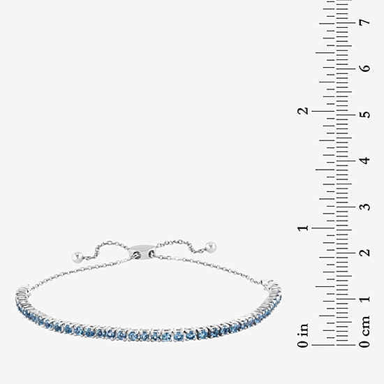 Effy Final Call Limited Quantities! Womens Genuine Blue Topaz Sterling Silver Bolo Bracelet
