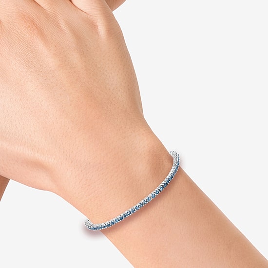 Effy Final Call Limited Quantities! Womens Genuine Blue Topaz Sterling Silver Bolo Bracelet