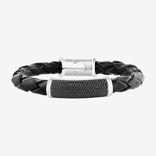 Effy Final Call Limited Quantities! Mens Spinel Sterling Silver Cord Bracelet
