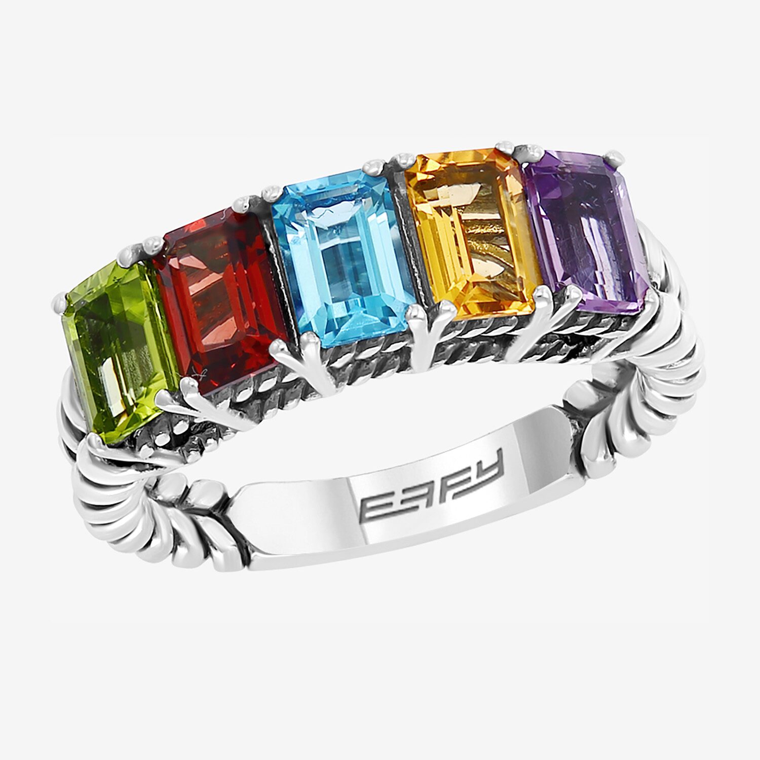 Effy Final Call Limited Quantities! Womens Genuine Multi Color Sterling Silver Band