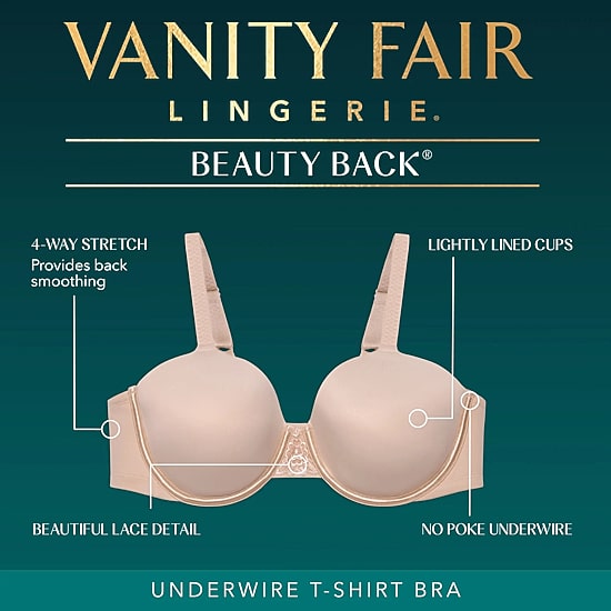 Vanity Fair® Beauty Back® Full-Figure Smoothing Comfort® Underwire Bra - 76380