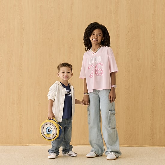 Thereabouts Little & Big Kid Girls Adjustable Waist Low Rise Baggy Fit Cargo Jean