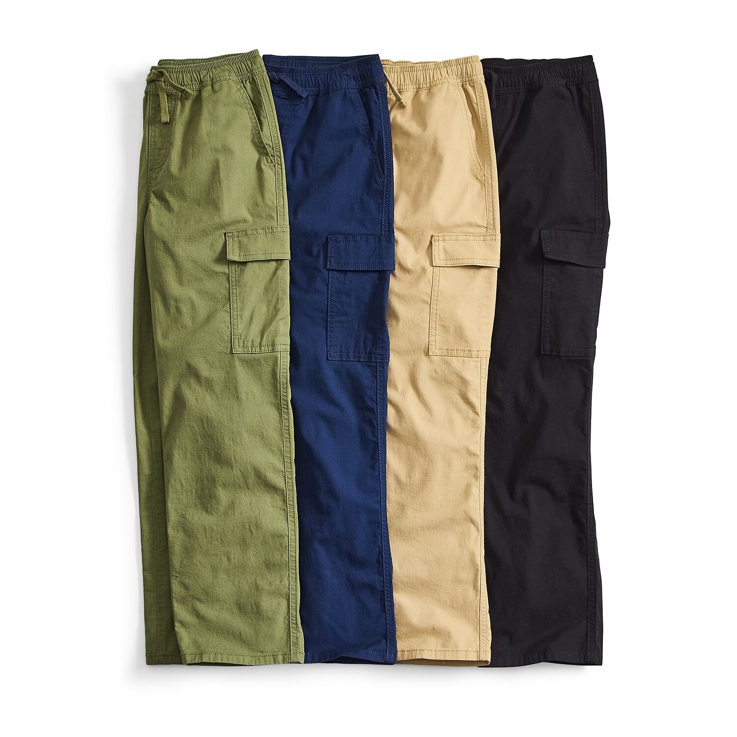 Thereabouts Pull-On Little & Big Kid Boys Drawstring Waist Straight Cargo Pant