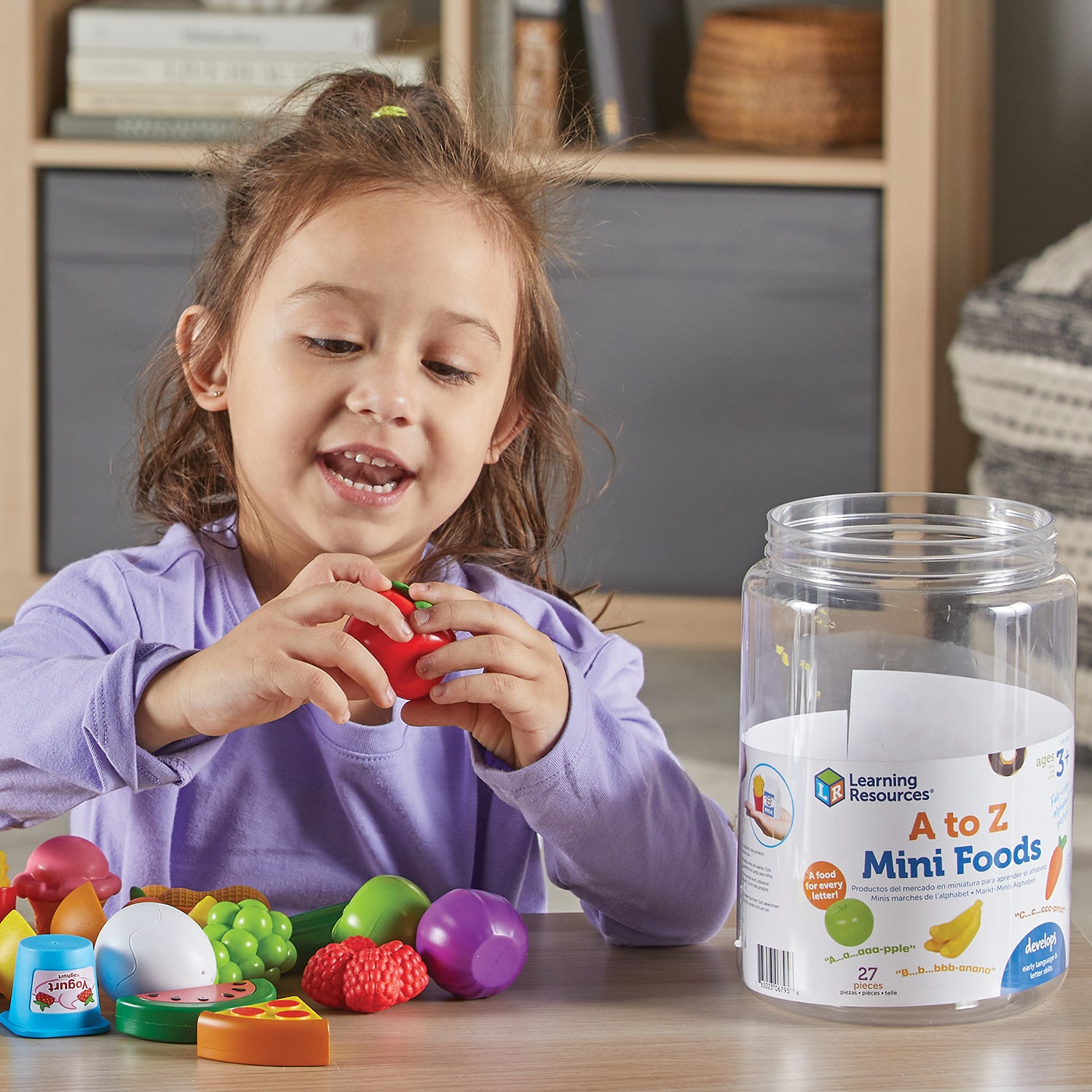 Learning Resources A To Z Mini Foods Discovery Toy