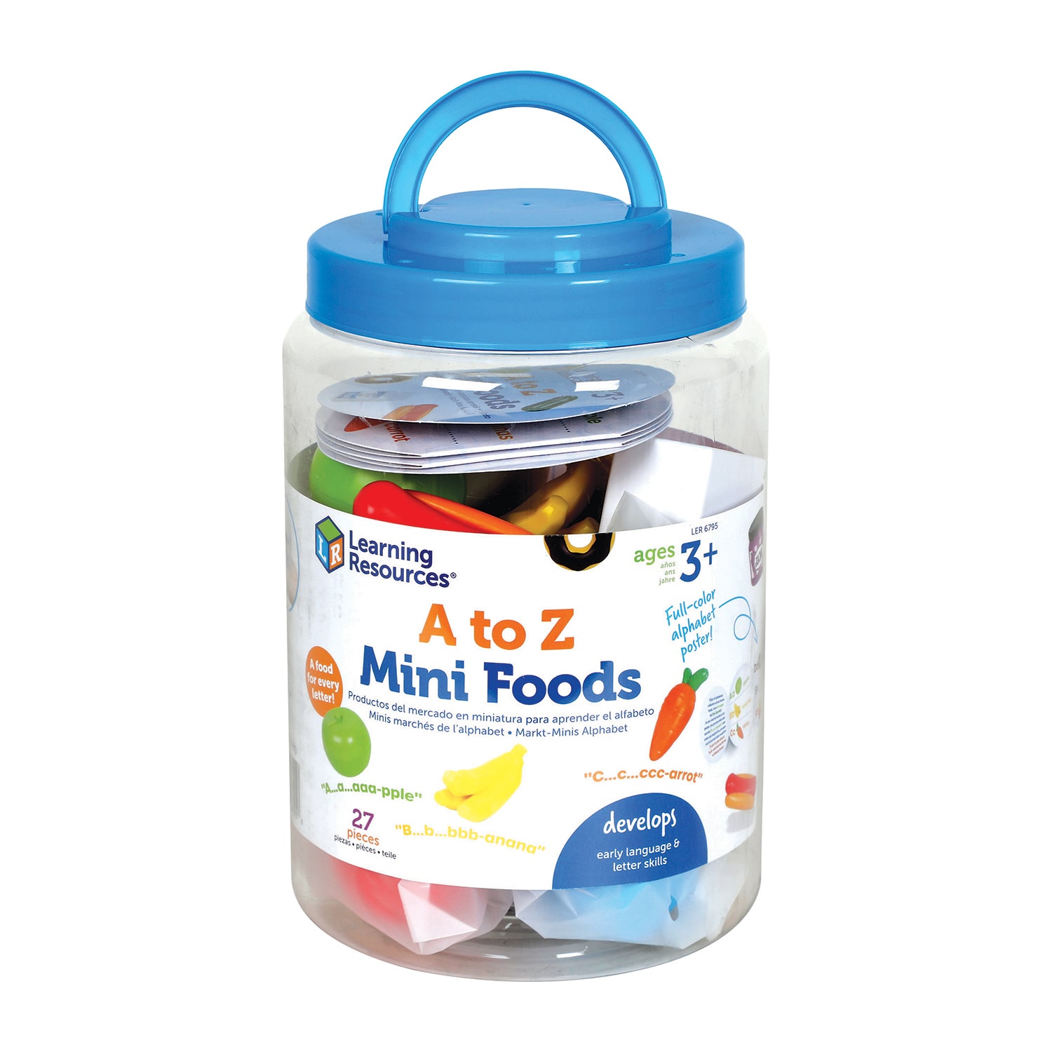 Learning Resources A To Z Mini Foods Discovery Toy