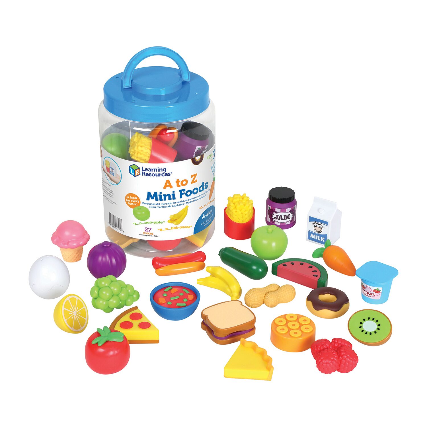 Learning Resources A To Z Mini Foods Discovery Toy