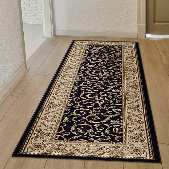 Radici Como Scroll Traditional Oriental Indoor Rectangular Runner
