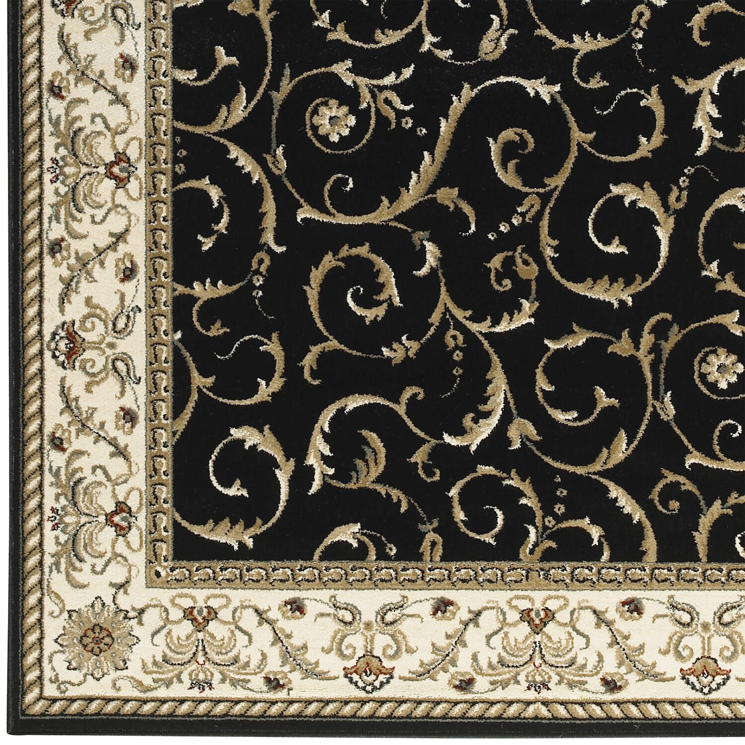Radici Como Scroll Traditional Oriental Indoor Rectangular Runner
