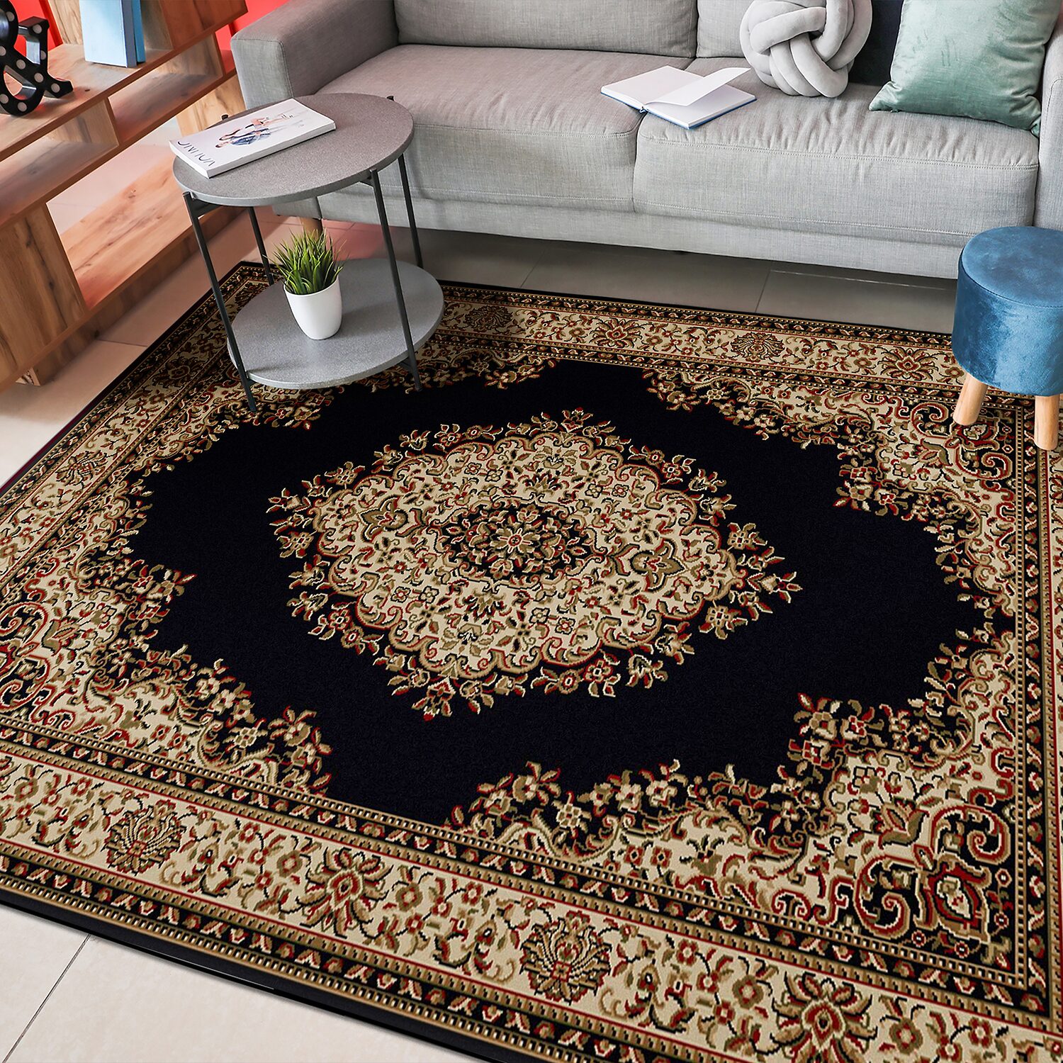 Radici Como Medallion Traditional Oriental 39"X60" Indoor Rectangular Accent Rug
