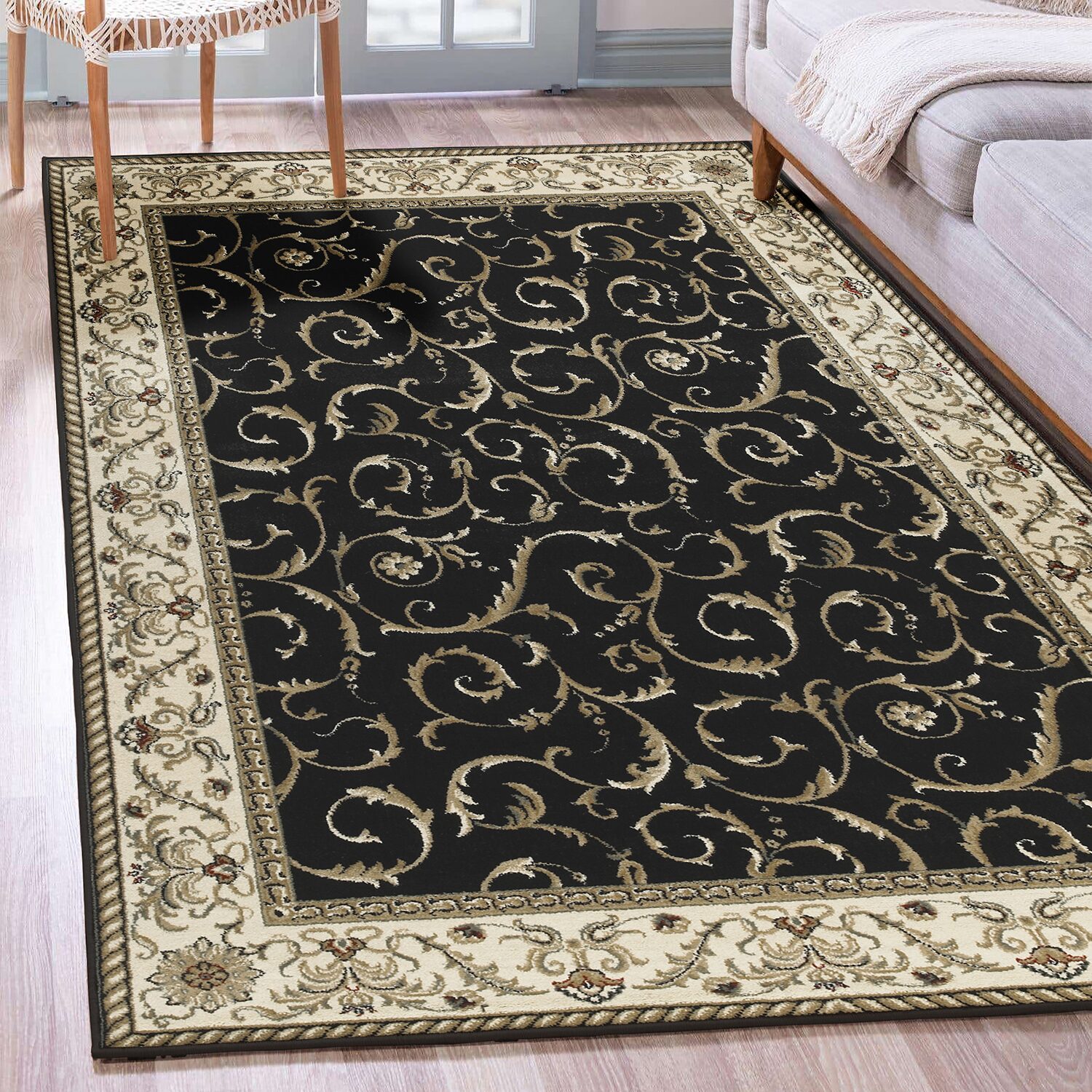 Radici Como Scroll Traditional Oriental Indoor Rectangular Area Rug
