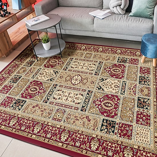 Radici Como Panel Kerman Traditional Oriental Indoor Rectangular Area Rug
