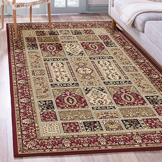 Radici Como Panel Kerman Traditional Oriental Indoor Rectangular Area Rug