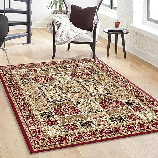 Radici Como Panel Kerman Traditional Oriental Indoor Rectangular Area Rug