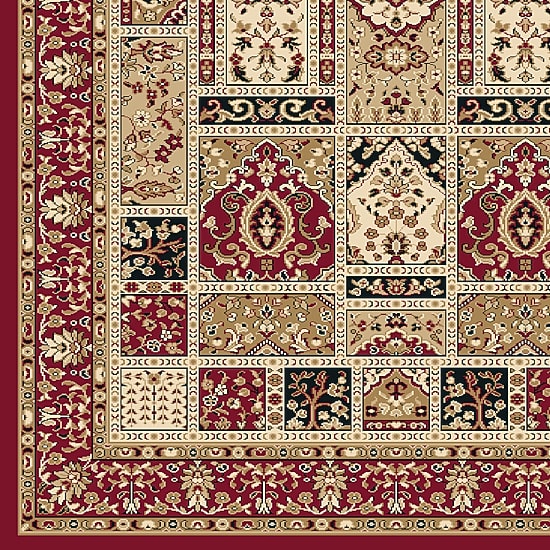 Radici Como Panel Kerman Traditional Oriental Indoor Rectangular Area Rug
