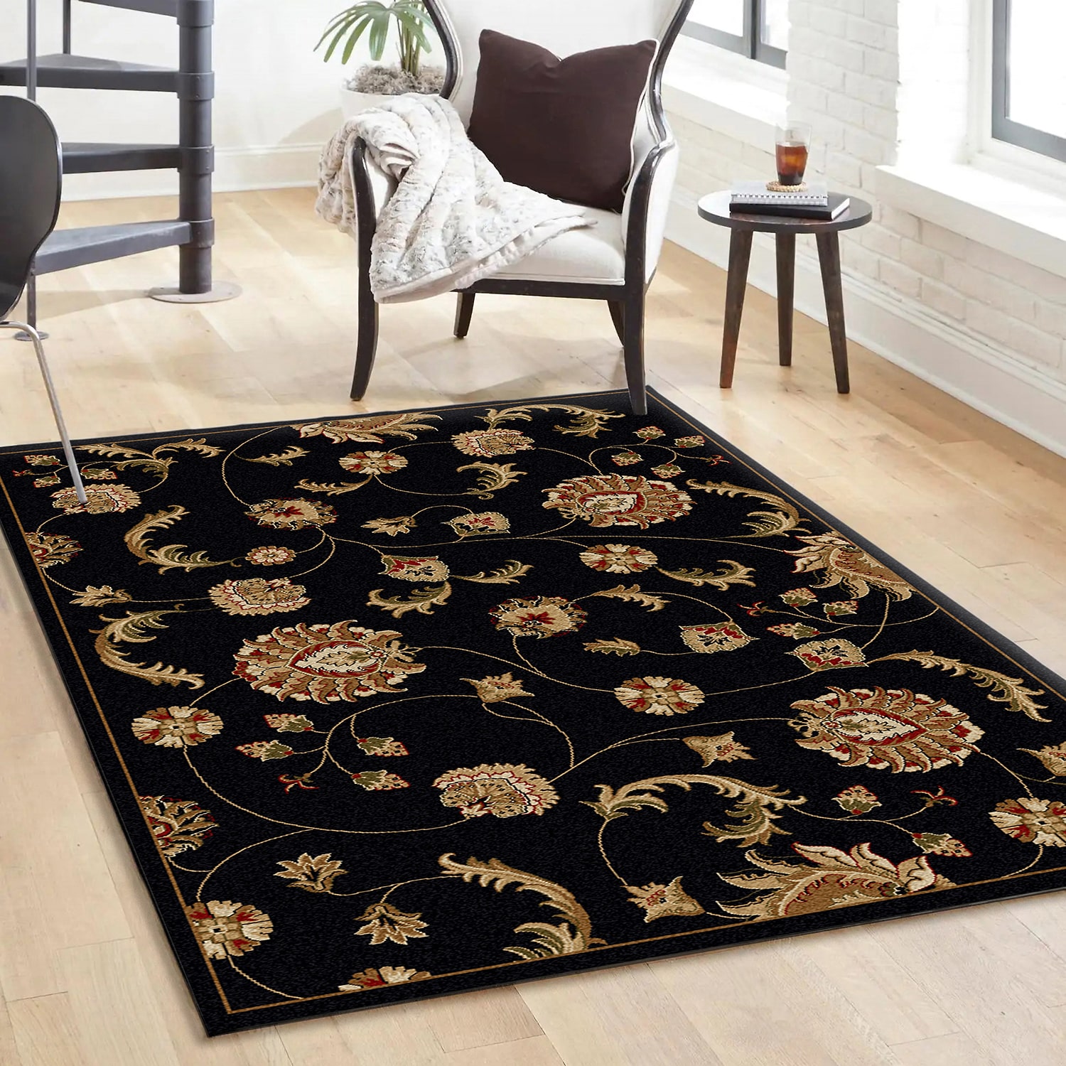 Radici Como Transitional Floral Rectangular Indoor Area Rug