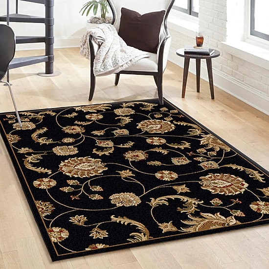 Radici Como Transitional Floral Rectangular Indoor Area Rug