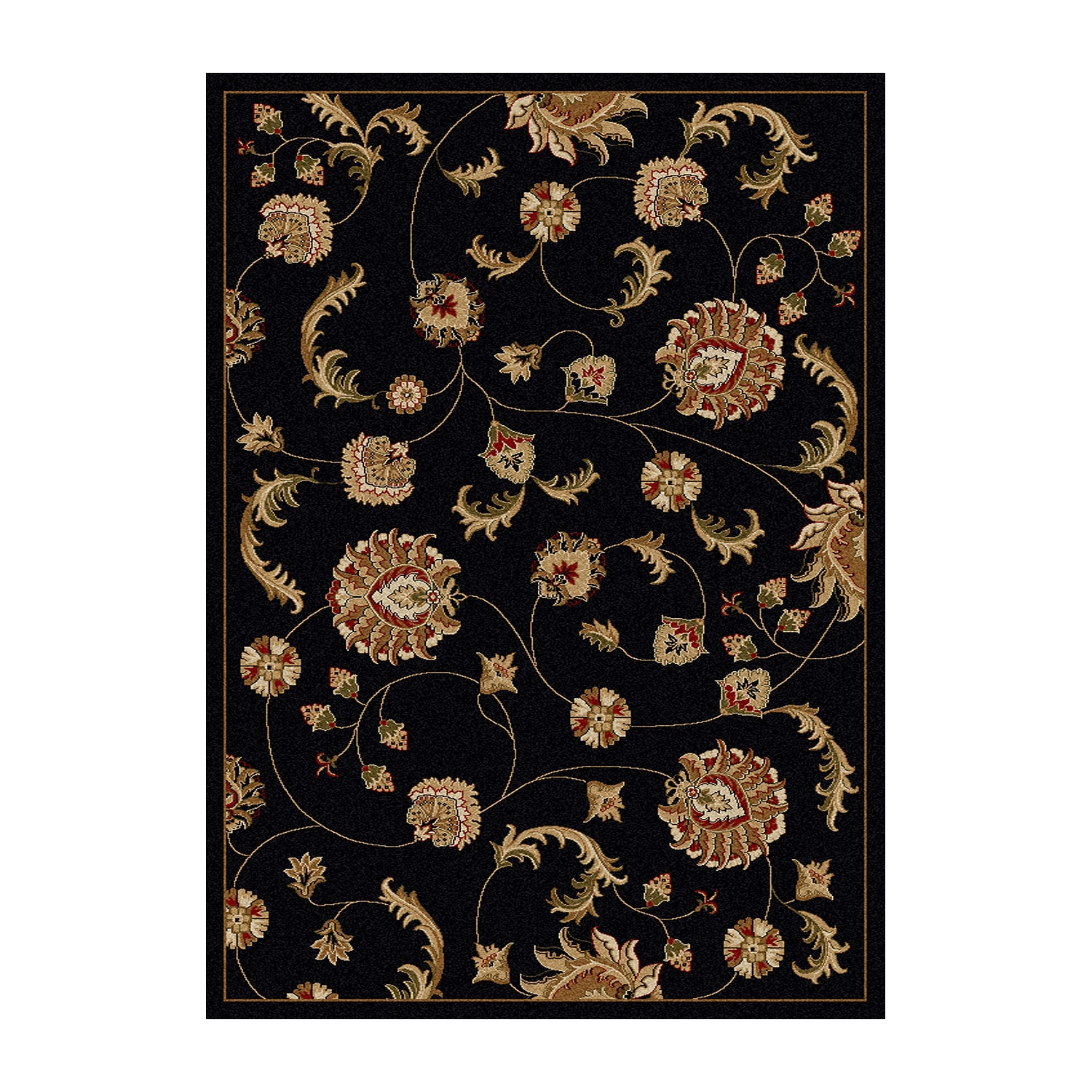 Radici Como Transitional Floral Rectangular Indoor Area Rug