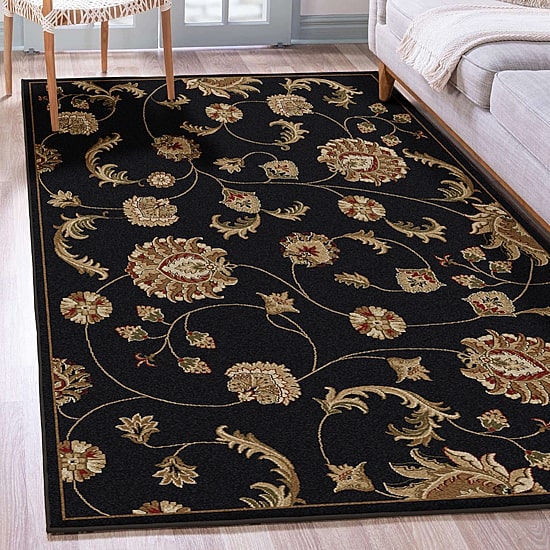 Radici Como Transitional Floral Rectangular Indoor Area Rug
