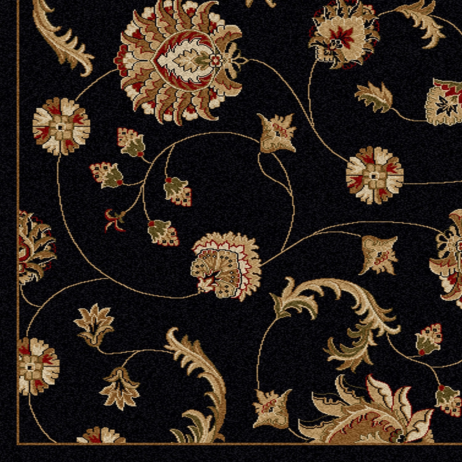 Radici Como Transitional Floral Rectangular Indoor Area Rug
