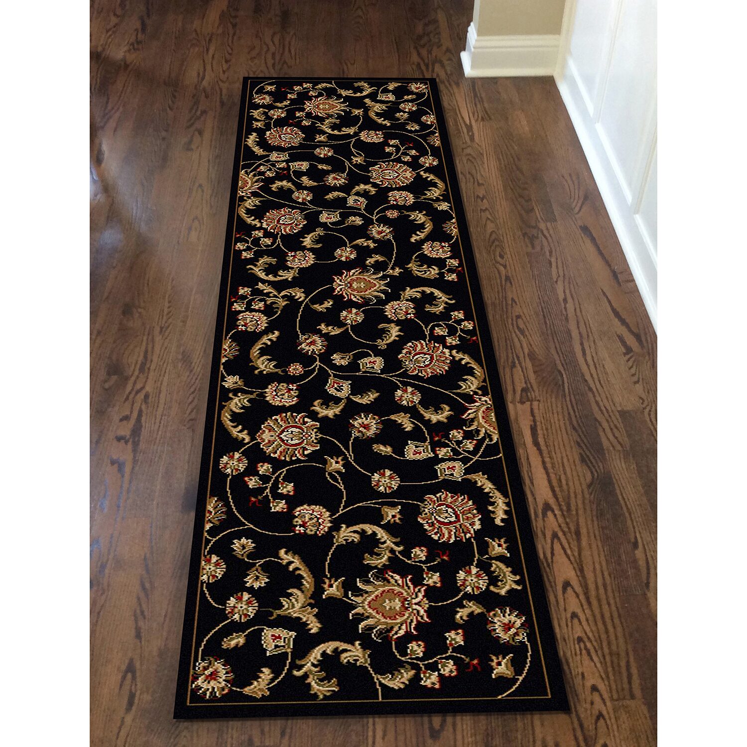 Radici Como Transitional Floral Indoor Rectangular Runner