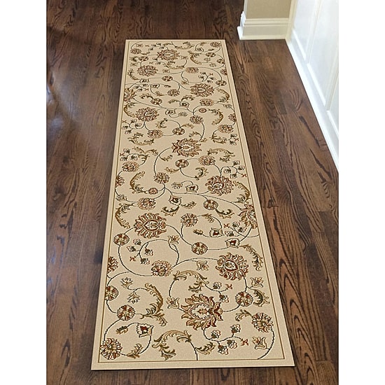 Radici Como Transitional Floral Indoor Rectangular Runner