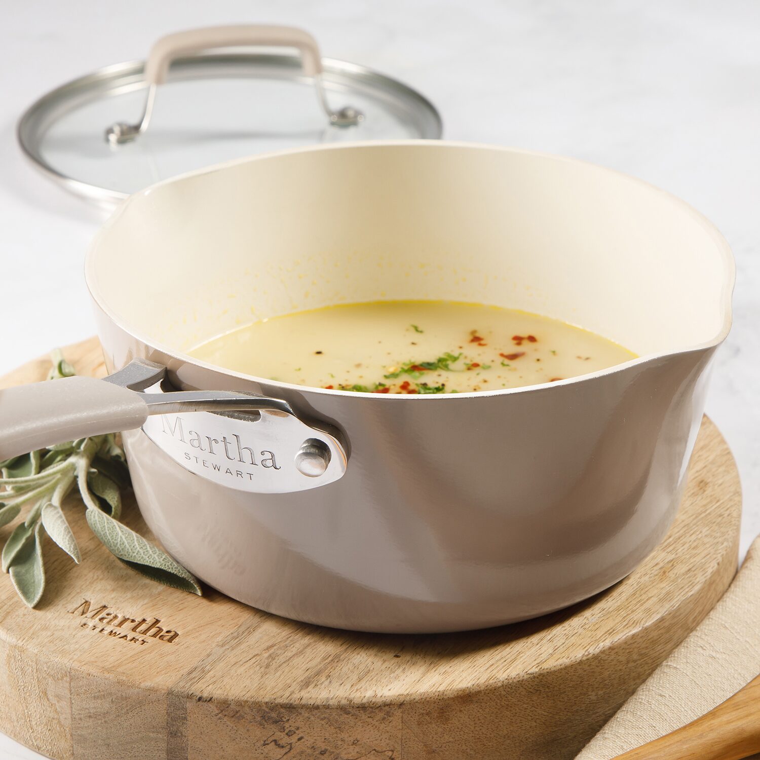 Martha Stewart Cosette 1.8-qt. Covered Sauce Pan