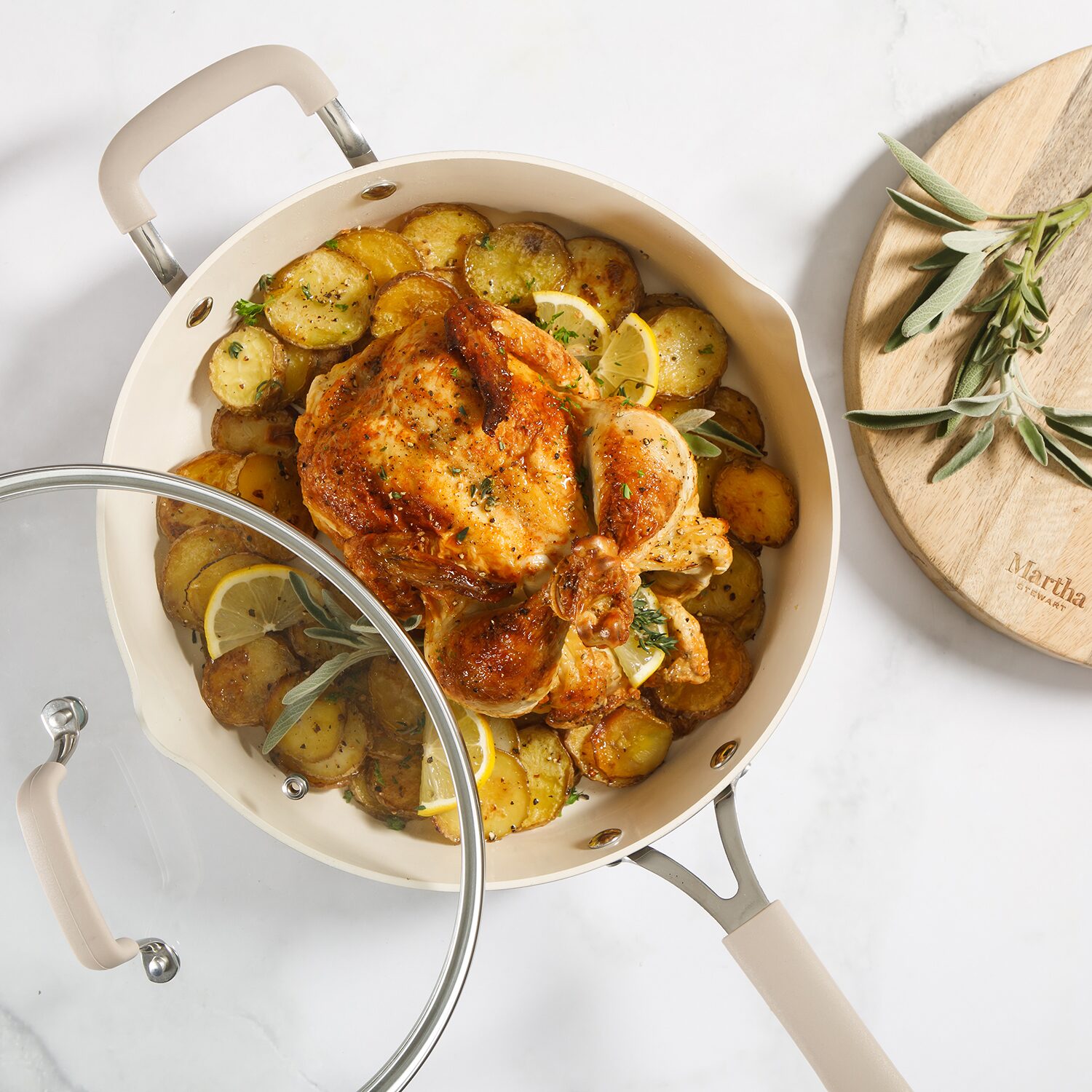 Martha Stewart Cosette 11" Covered Everyday Pan