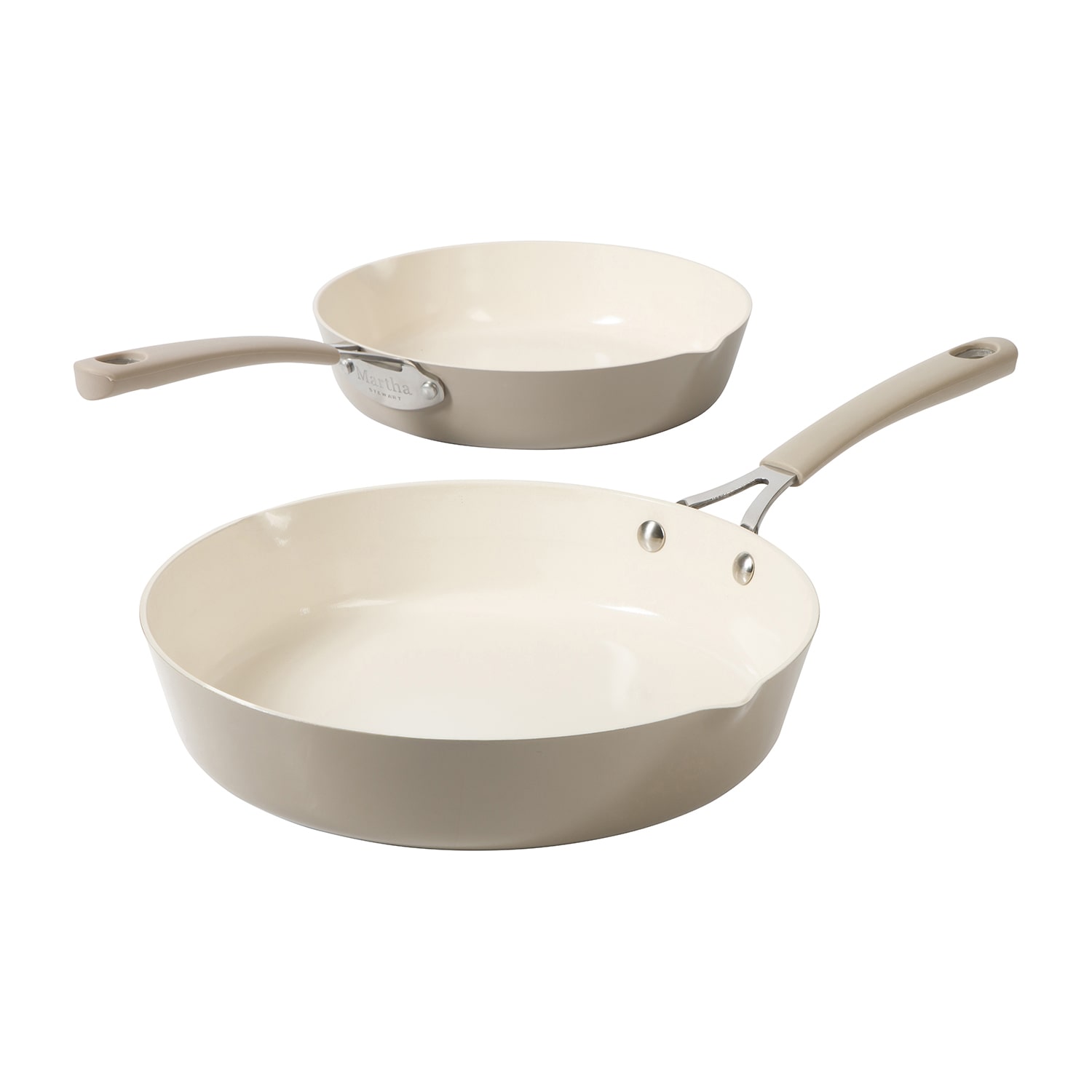 Martha Stewart Cosette 2-pc. Non-Stick Frying Pan Set