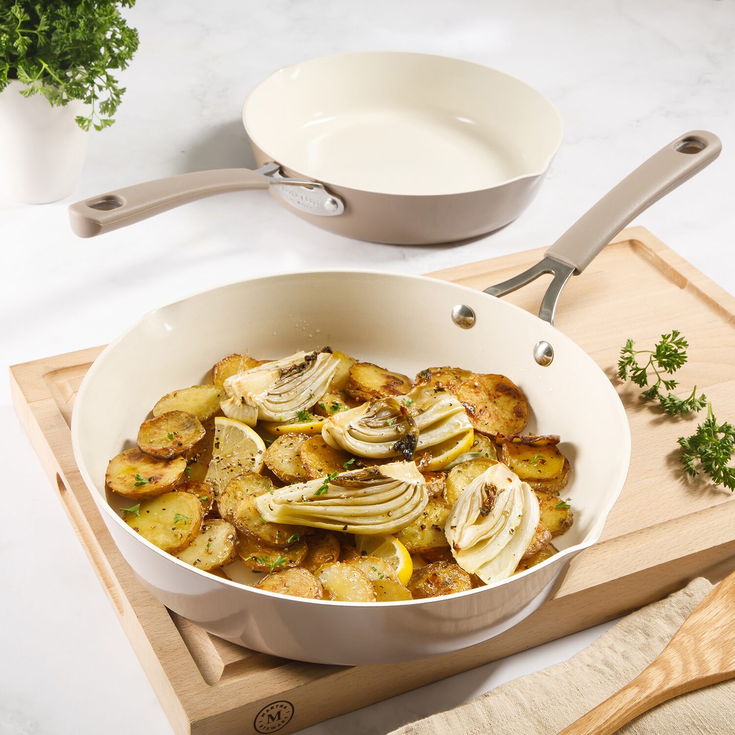 Martha Stewart Cosette 2-pc. Non-Stick Frying Pan Set