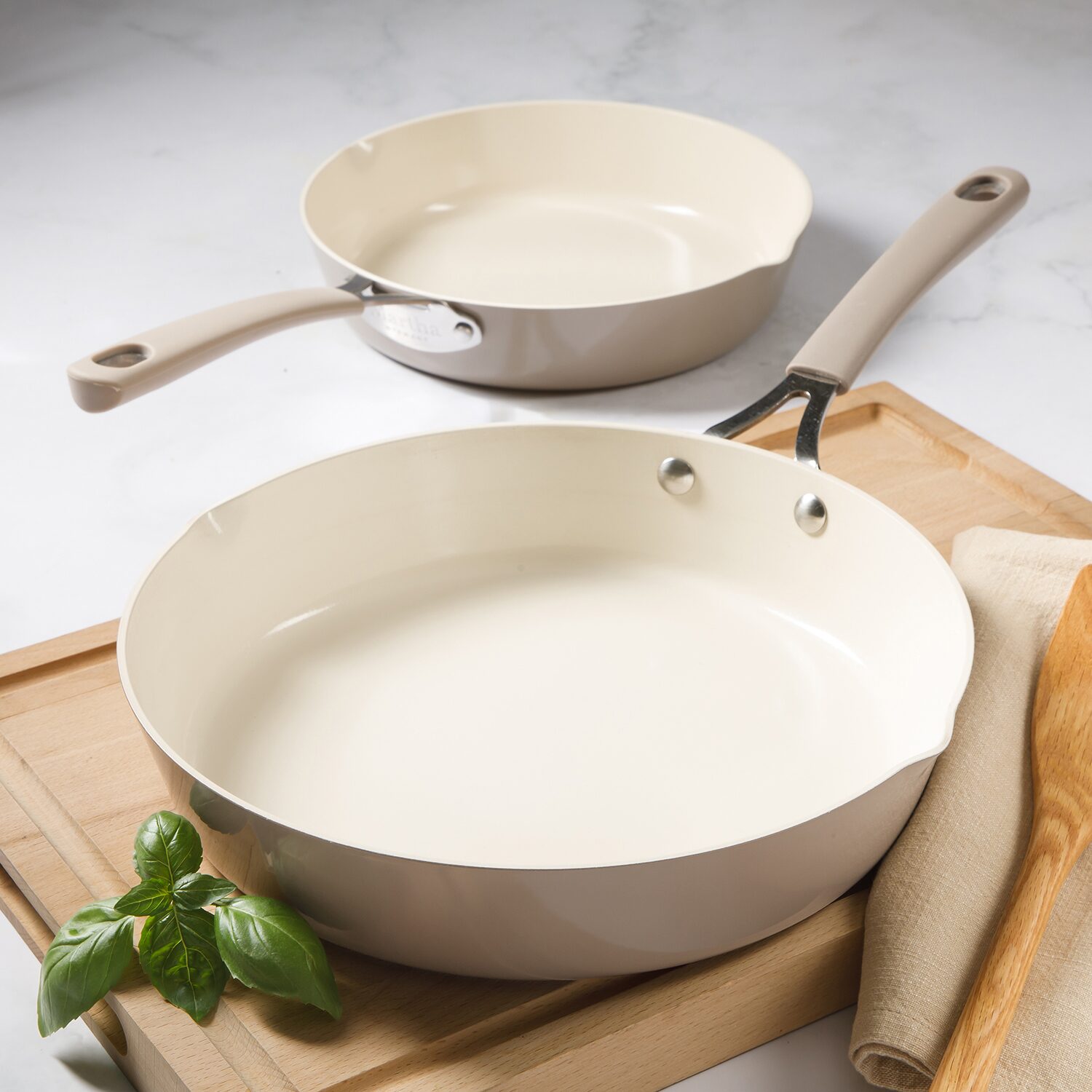 Martha Stewart Cosette 2-pc. Non-Stick Frying Pan Set