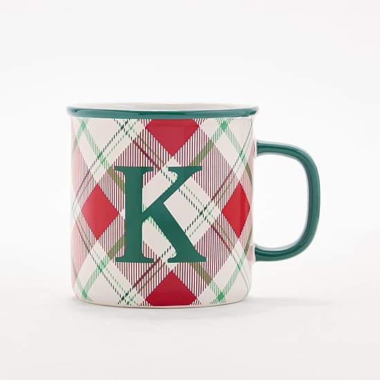 North Pole Trading Co. Ski Lodge Monogram Holiday Coffee Mug